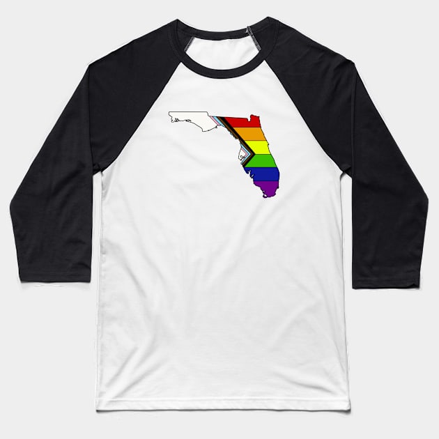 Progress pride flag - Florida Baseball T-Shirt by TheUndeadDesign